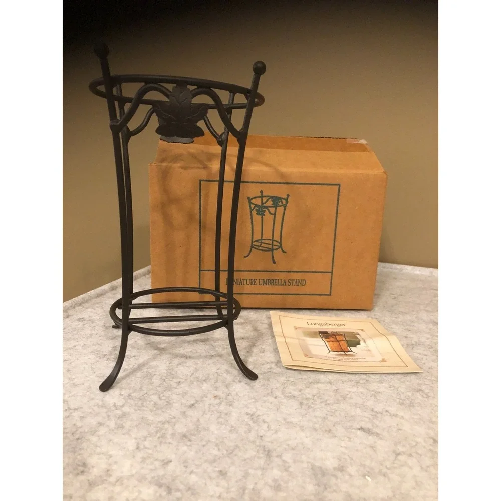 Longaberger Collectors Club 2003 Miniature Umbella Stand Iron Box Product Card
